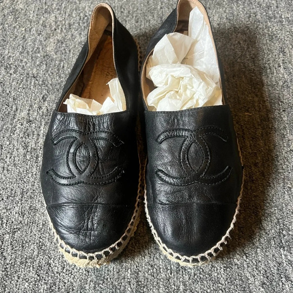 Chanel Black Espadrilles, size 37 - Picture 3 of 16